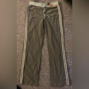 Vintage green Liquid x jeans low rise track pants with adjustable waist tie